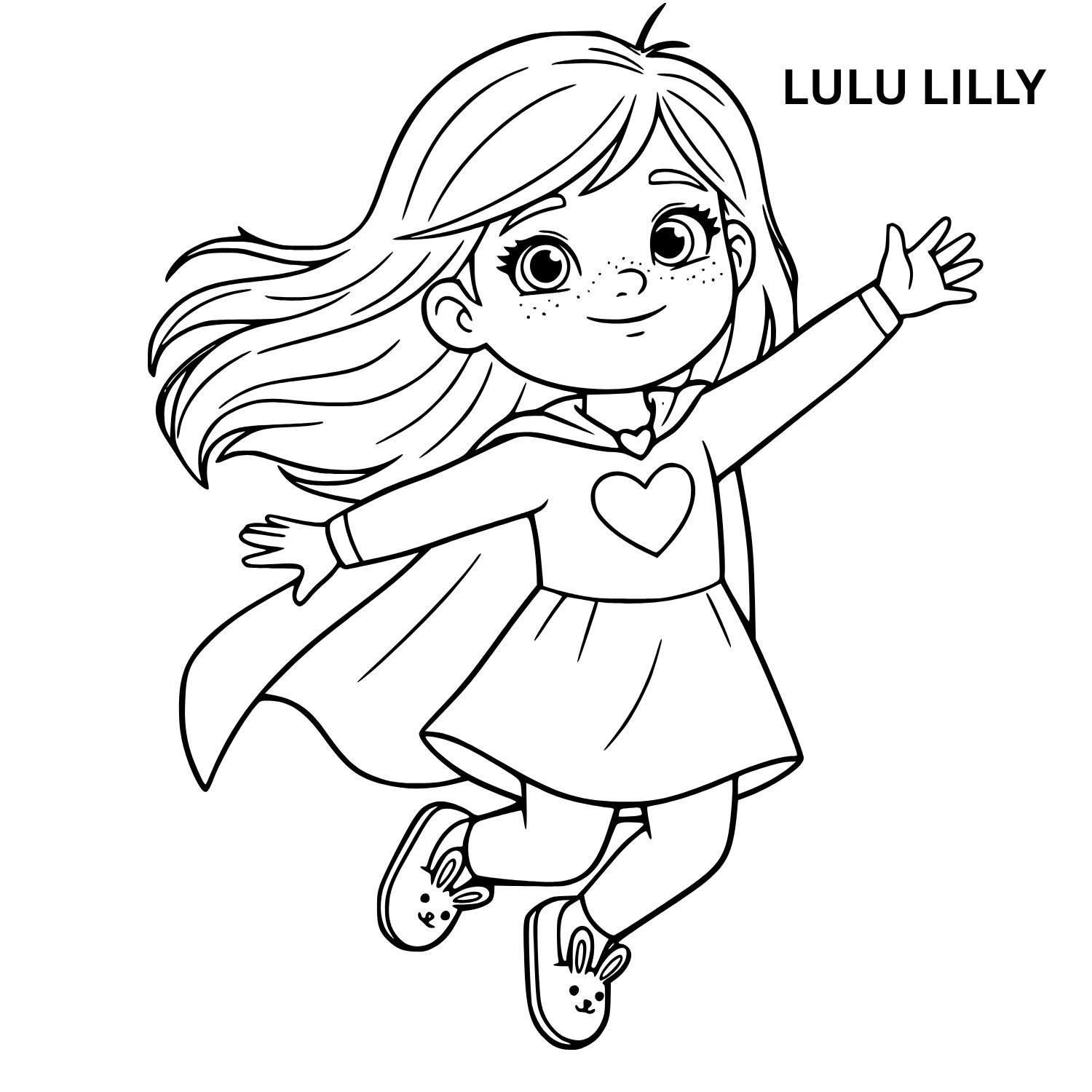 Lulu Lilly coloring page